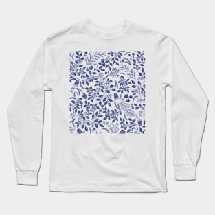 Indigo Vines Long Sleeve T-Shirt